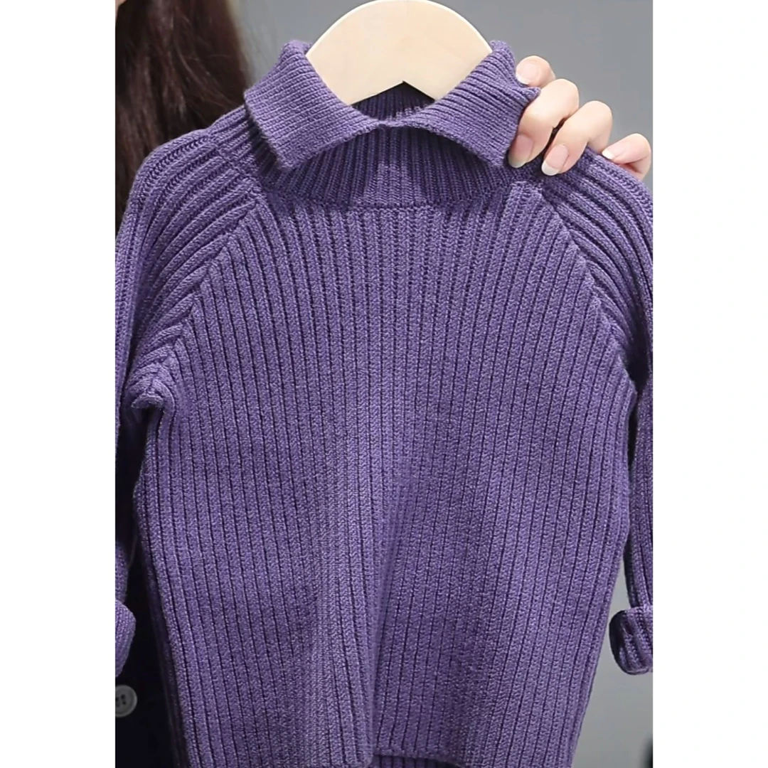 【衬衫领毛衣针织衫】秋冬款打底衫婴儿冬季男女童上衣宝宝衣服J25
