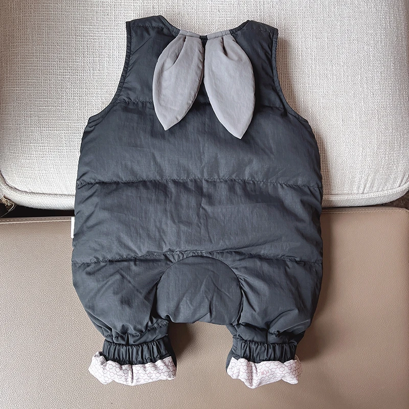 【羽绒耳朵造型加厚三防背带 小洛妈咪】背带婴儿童小童女童衣服K15