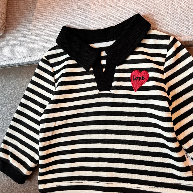 【翻领绣花T 宝宝款  】婴儿装男女童T恤秋装H23