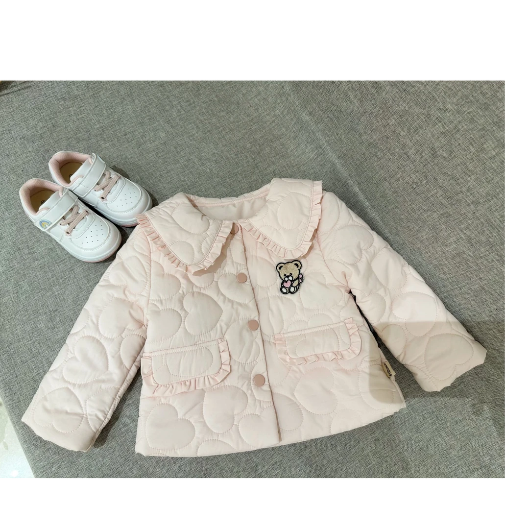 【荔枝麻薯】GSS029秋季新款女童洋气外套棉袄长袖卡通保暖韩版洋气