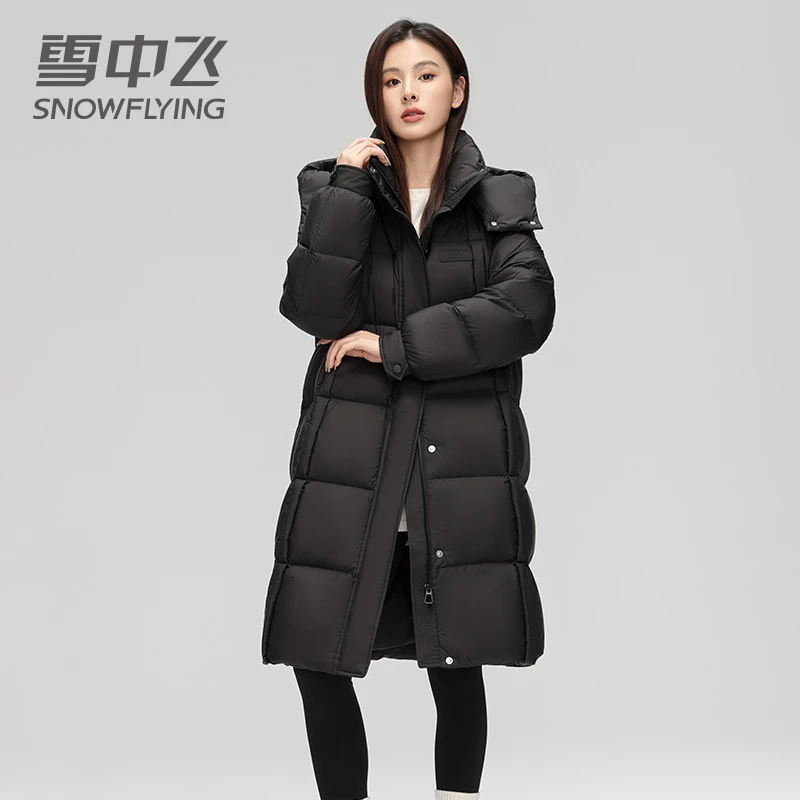 SNOW FLYING/雪中飞【经典泡芙】羽绒服长款加厚时尚保暖冬季防风