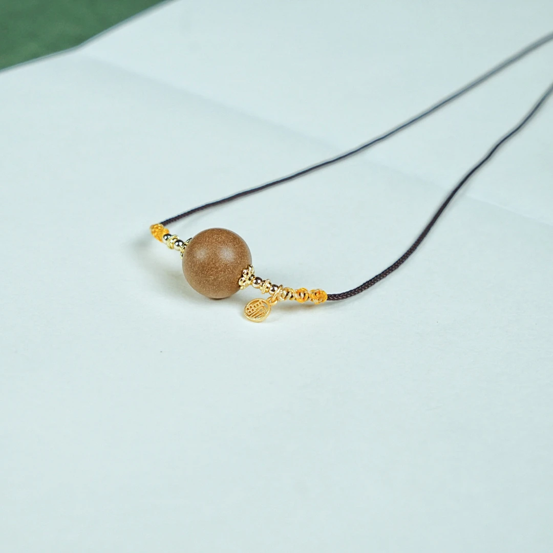 B054 息肌丸 古法合香珠 单珠锁骨链