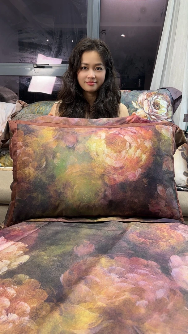 老宋精选-新款全棉四季款【慕荷】数码印花工艺 轻奢四件套-1470