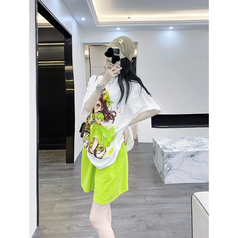 短裤子套装女2025夏季爆款两件套洋气时髦高级不撞衫多巴胺穿搭