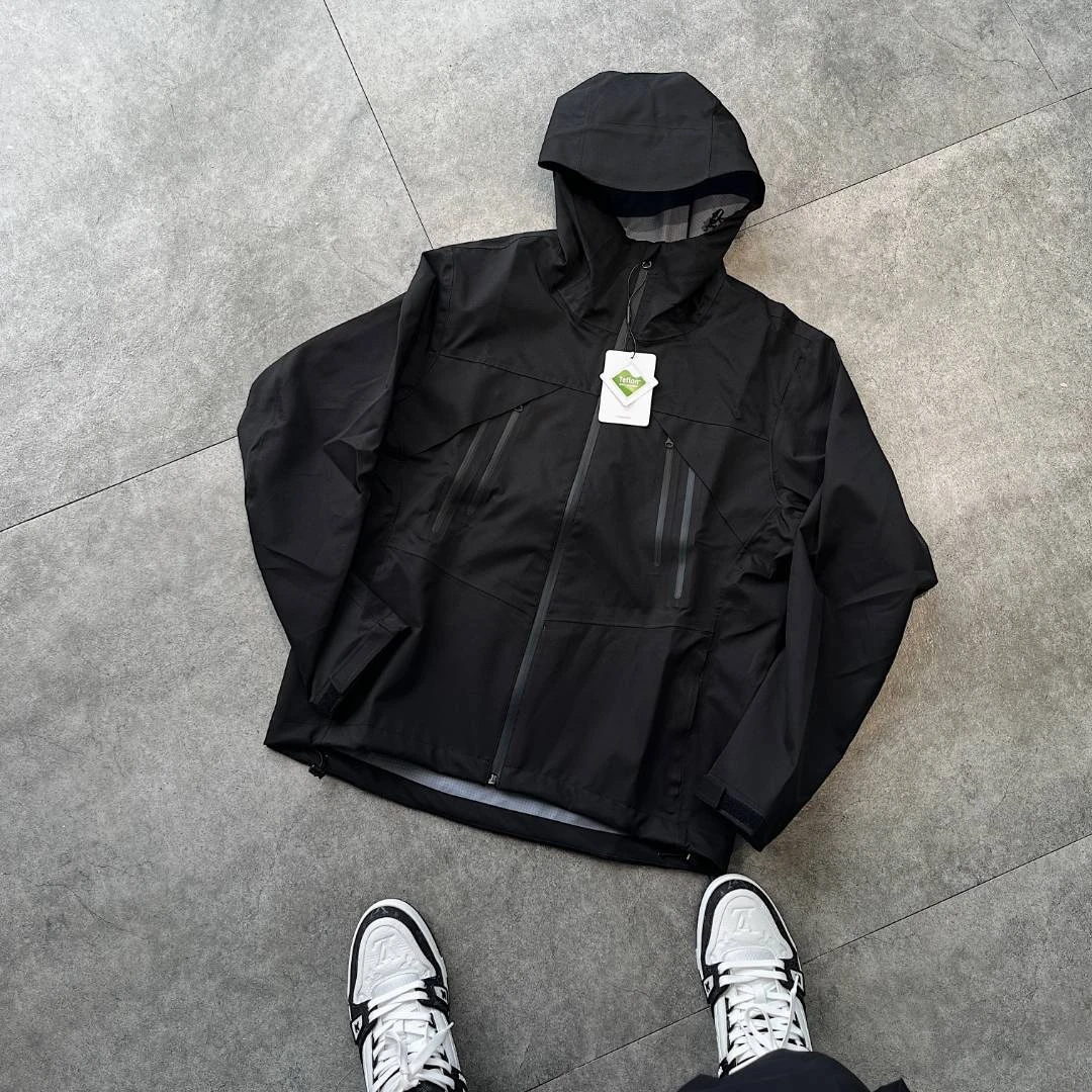 【STS】Ghostmind三防科技面料压胶户外机能多拉链冲锋衣外套男