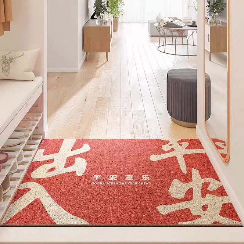 家用地垫入户门垫进门耐脏大门口玄关脚垫复古可裁剪防滑耐磨地毯