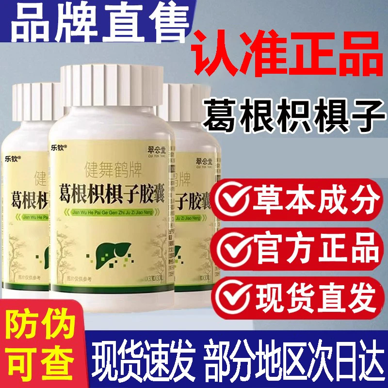 健舞鹤牌葛根枳椇子胶囊官方正品中老年熬夜非翠云堂健安堂