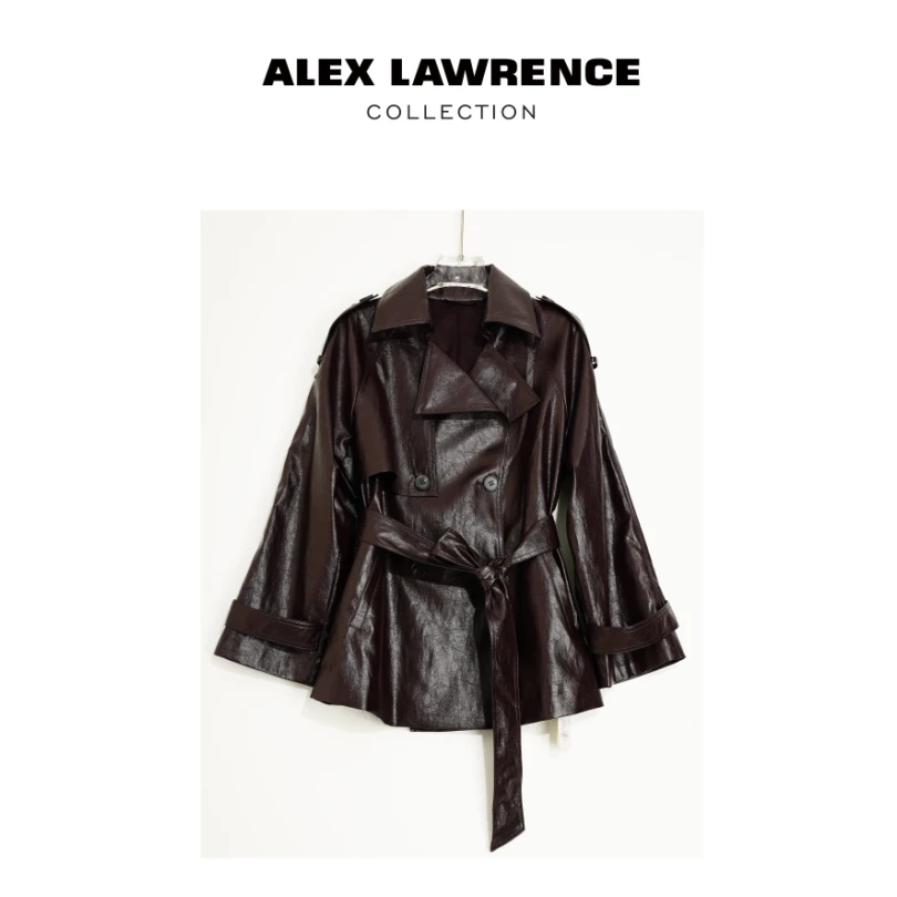 ALEXLAWRENCE劳伦斯女装秋款短款风衣2590155
