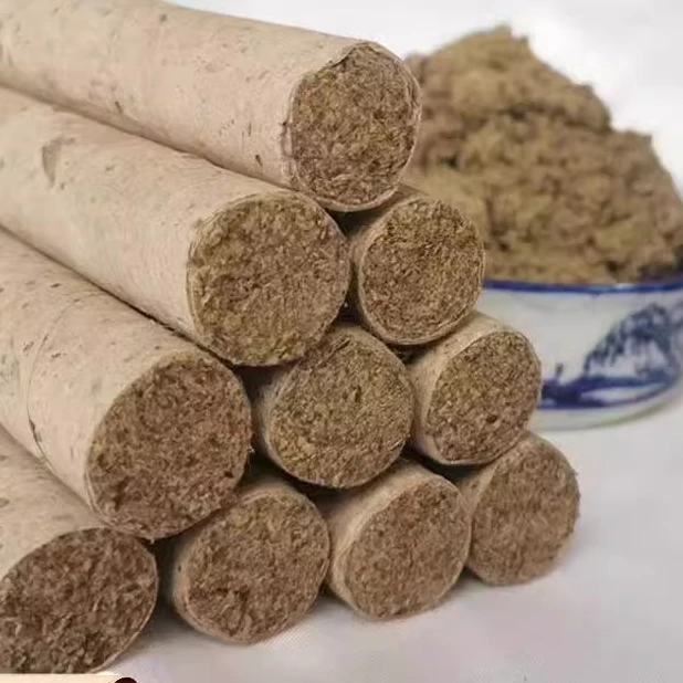 2.5CM官方正品大炮灸雷火灸三年陈艾叶艾草艾条艾灸石磨绒纯艾绒