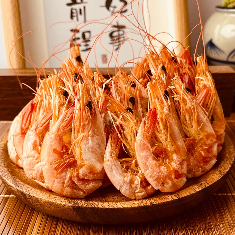 海鲜水产干货碳烤海虾干开袋即食解馋零食低脂高蛋白虾干即食大虾