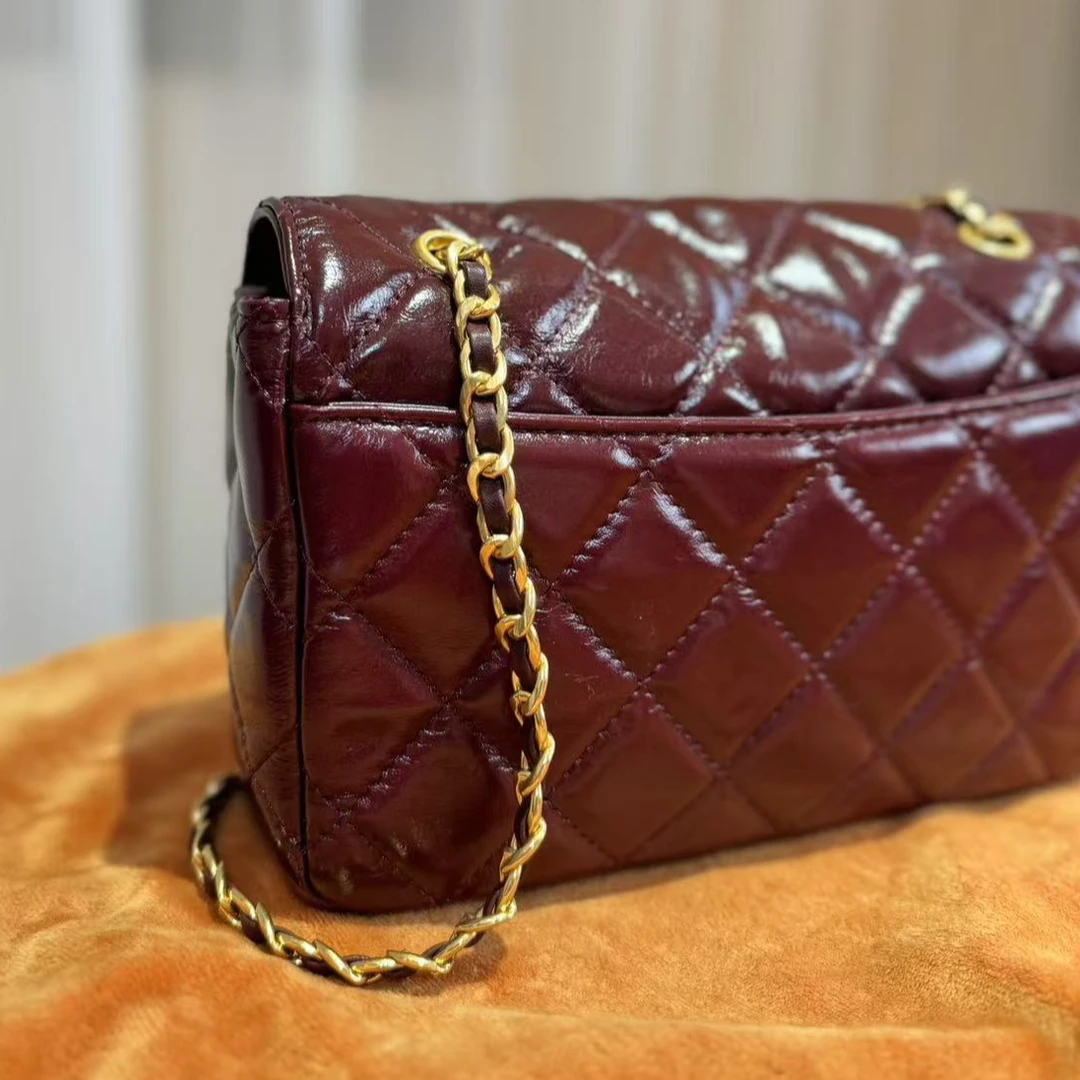 HIRMRIS手工真皮包550678-安克拉红  中邮差眼睛香