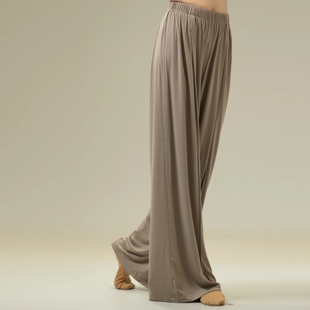 舞蹈练功服秋冬现代舞宽松飘逸阔腿裤中国古典舞形体服瑜伽裤