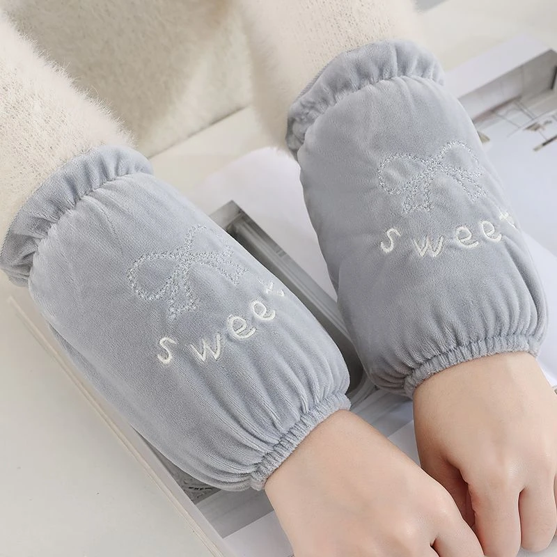 袖套女秋冬羽绒服短款办公室上班工作防脏套袖羽绒服护袖袖头