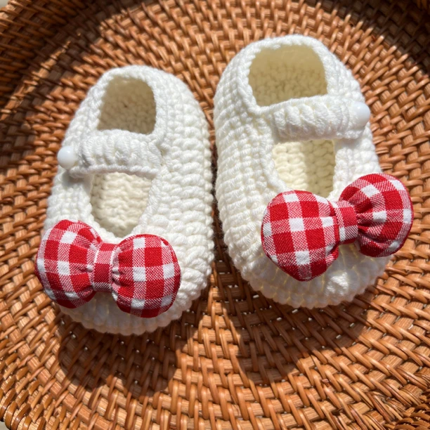 宝贝琳编织diy婴儿鞋子钩针毛线鞋编织鞋婴儿新生儿宝宝鞋材料包