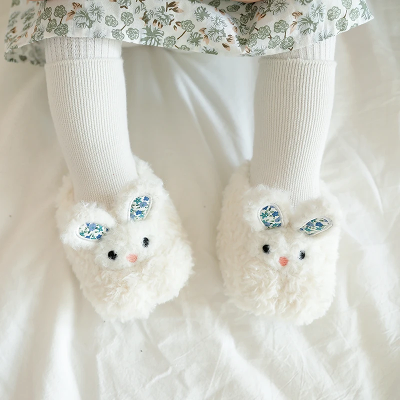 秋冬季加绒加厚婴儿鞋子男女宝宝学步棉鞋新生儿保暖防掉毛毛鞋袜