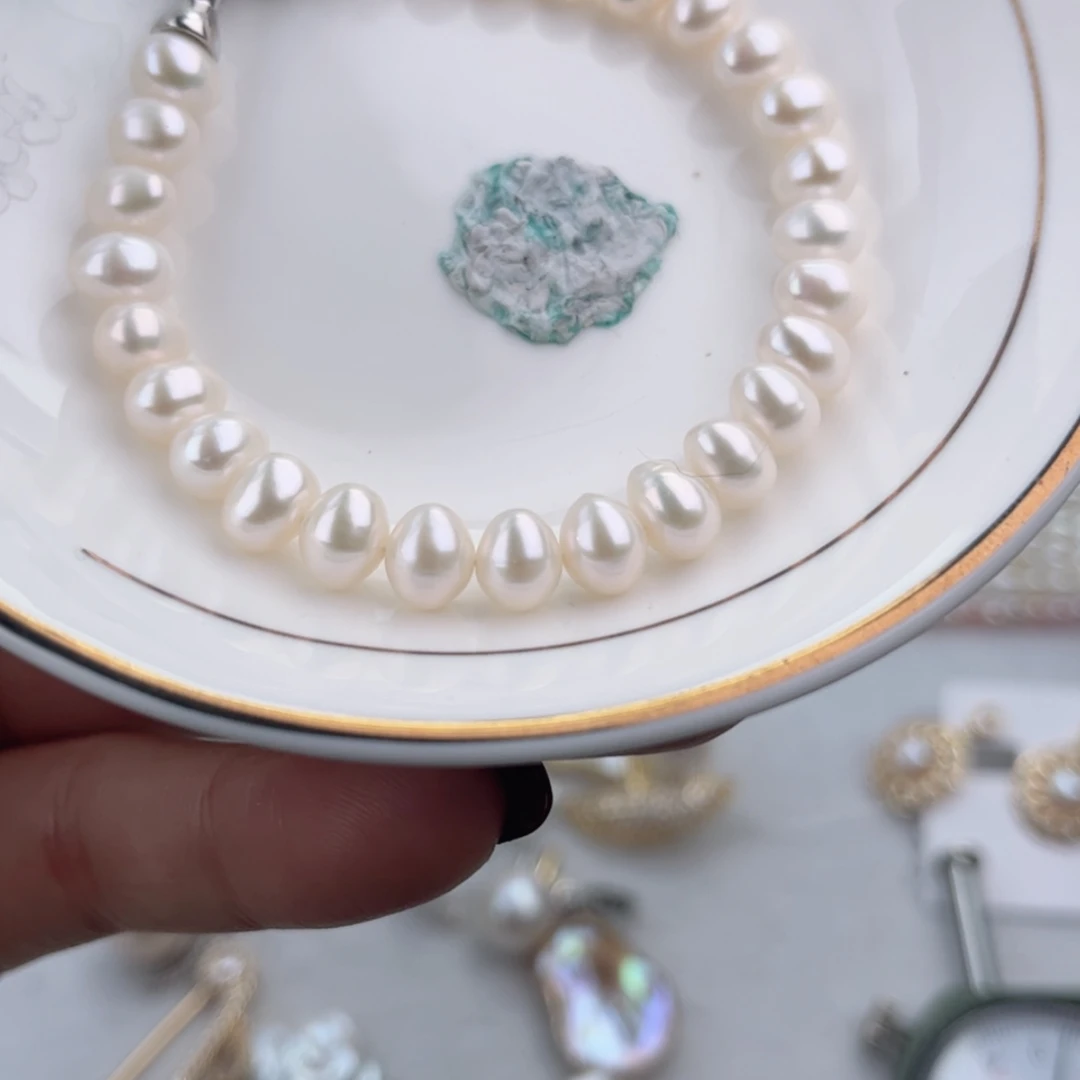 【闪购商品】淡水珍珠手链合金沐**我