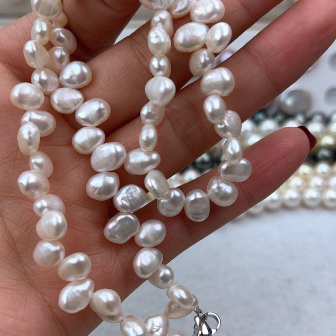 【闪购商品】淡水珍珠项链合金