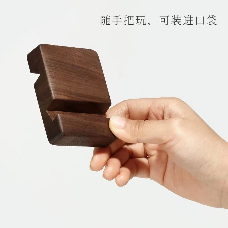 【朴匠木作】A纯北美胡桃木创意手机支架