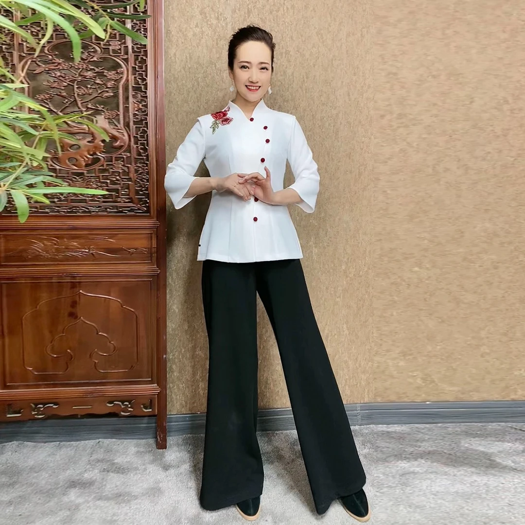 雕花影小上衣-（古润衣介走秀旗袍111944）