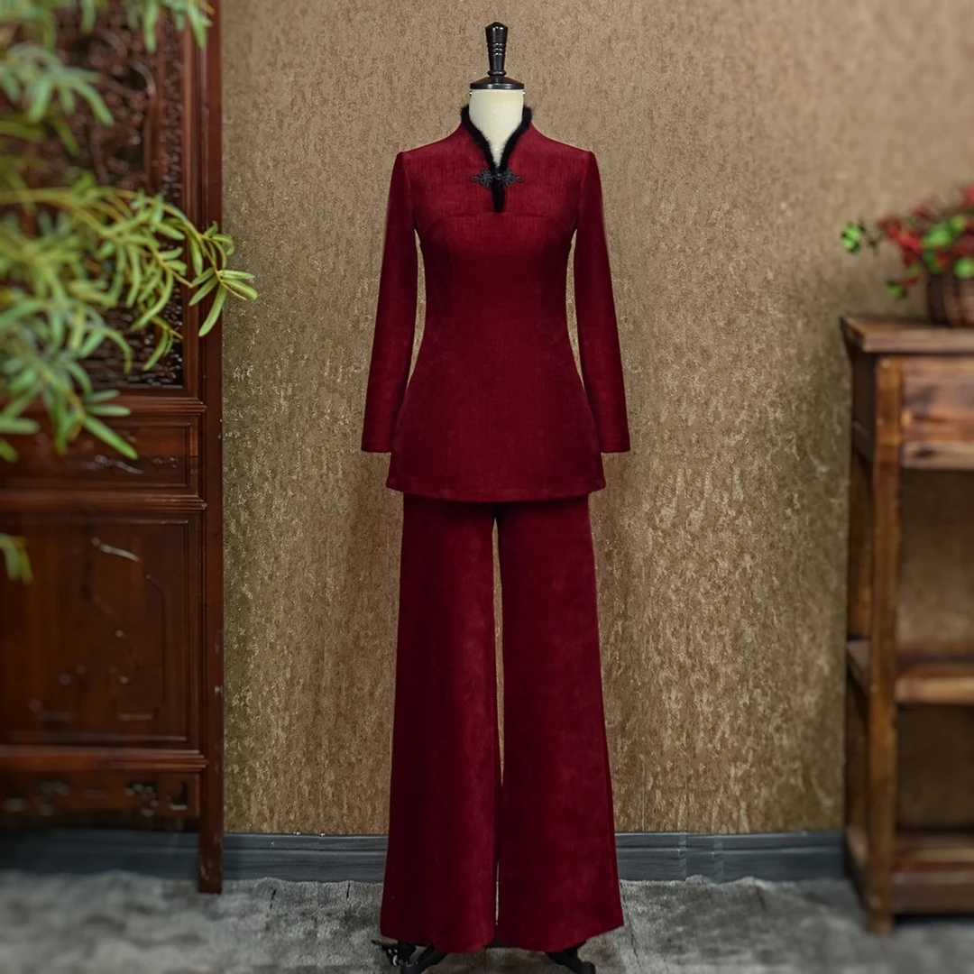 雪尼尔套装-（古润衣介走秀旗袍111906）