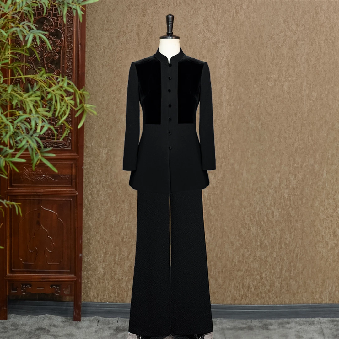 落笙(套装）【红人上新】-（古润衣介走秀旗袍111546）