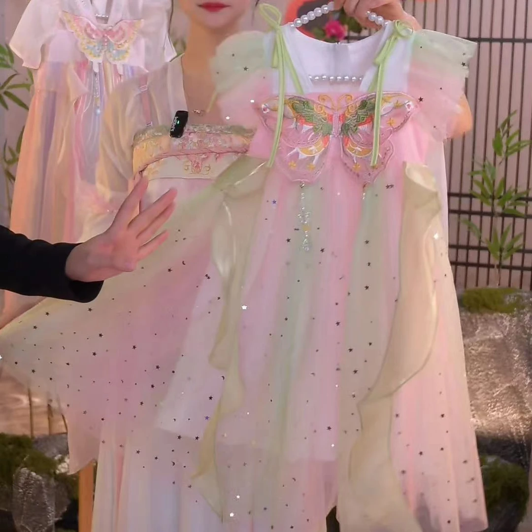 2【蝶恋花】仙子系列2024新款女童国风仙气仙女中国风汉服裙