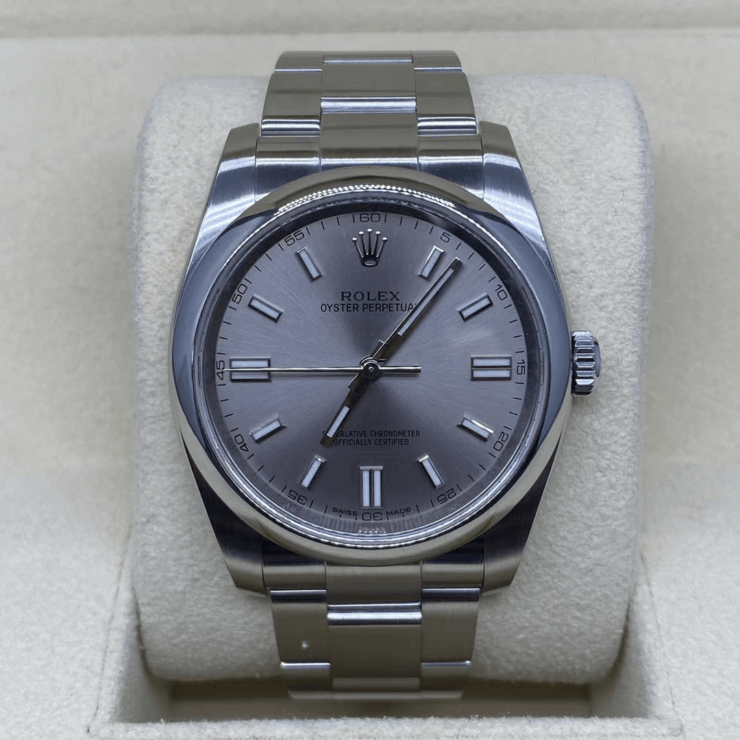 95新 Rolex/劳力士 蚝式116000/36mm/灰盘/条刻/公价41800