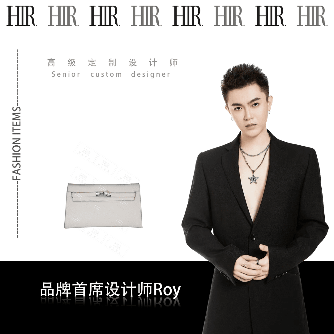 HLRA2024设计师新款手提包单肩斜挎包凯莉25银扣腋下包米白配礼盒