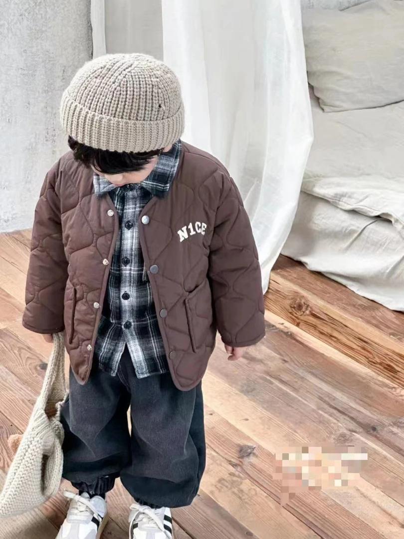 冬季儿童韩版保暖洋气时尚棉衣加厚秋冬（下单请备注编码）加绒