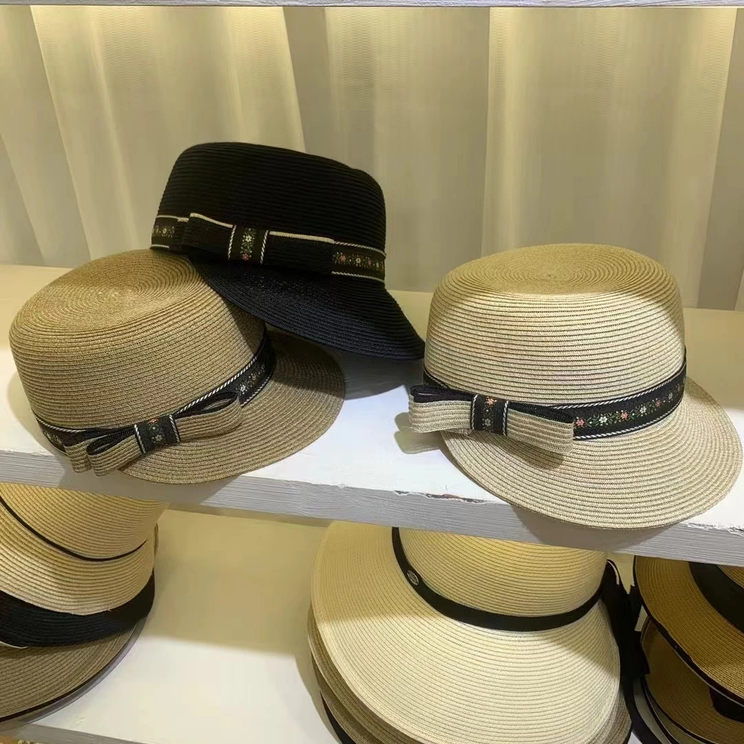 【果果家】民族风遮阳防晒帽2024夏季新款优雅百搭大檐出游鸭舌帽