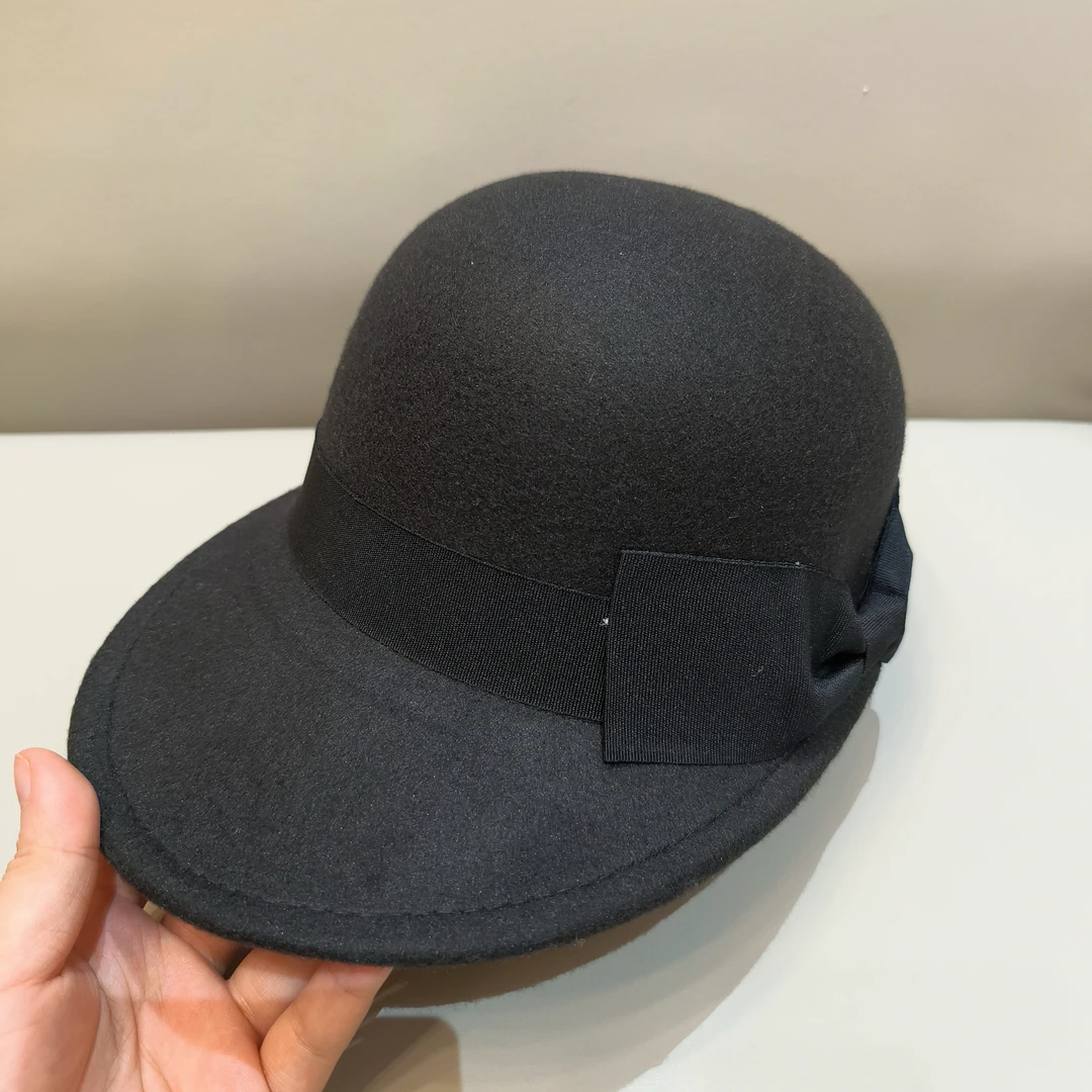 【果果家】秋冬日系毛呢帽子蝴蝶结复古休闲马术帽鸭舌帽英伦短檐