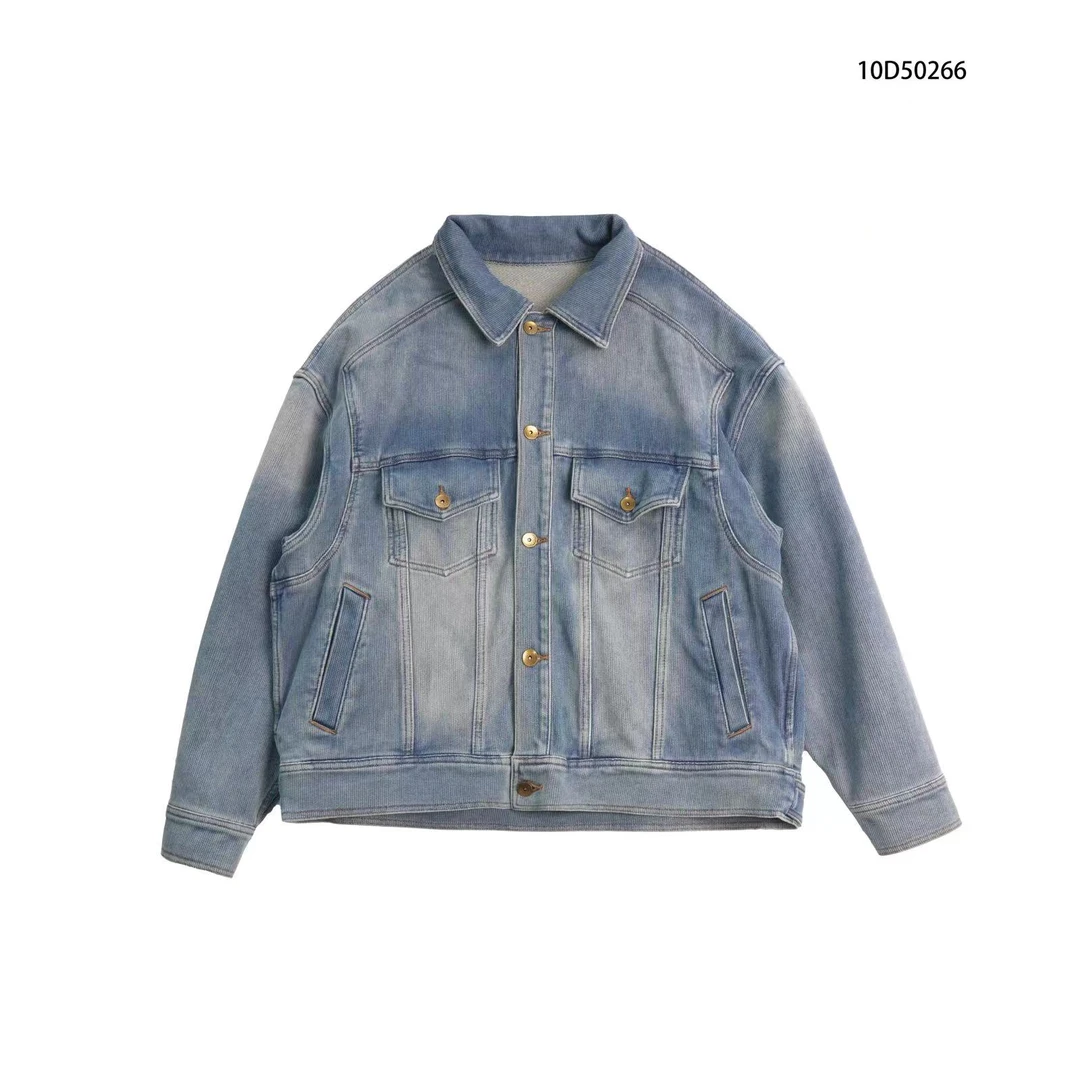 V-RO男士10d50266针织牛仔外套百搭设计师个性蓝色