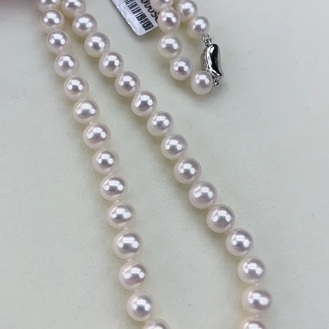 淡水珍珠颈饰银S925镶嵌卡8➕极光炫彩高品