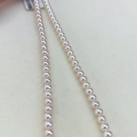 淡水珍珠颈饰银S925镶嵌5➕极光高品