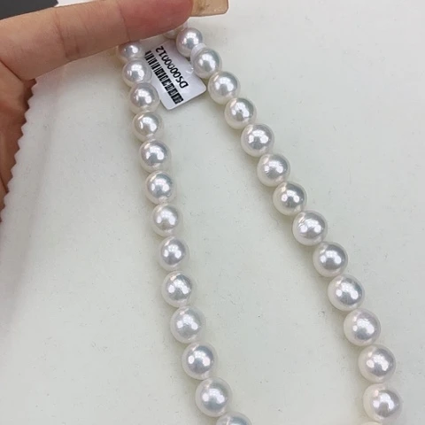 淡水珍珠颈饰银S925镶嵌卡10➕极光炫彩高品