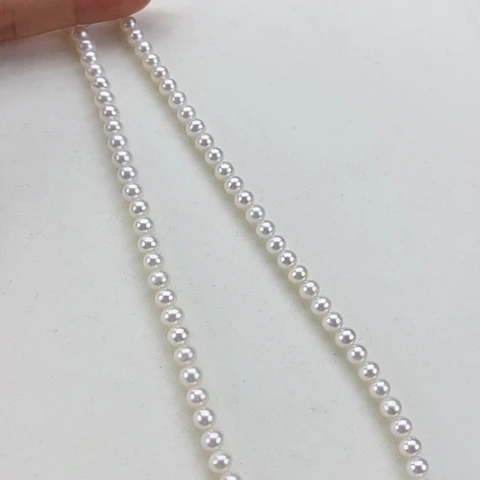 淡水珍珠颈饰银S925镶嵌卡5➕极光炫彩高品