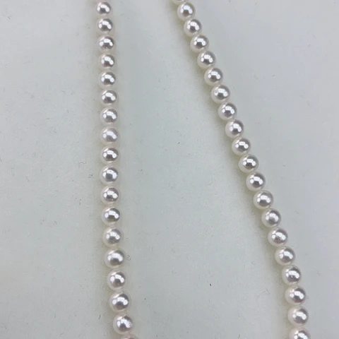 淡水珍珠颈饰银S925镶嵌卡5.6极光白淡水