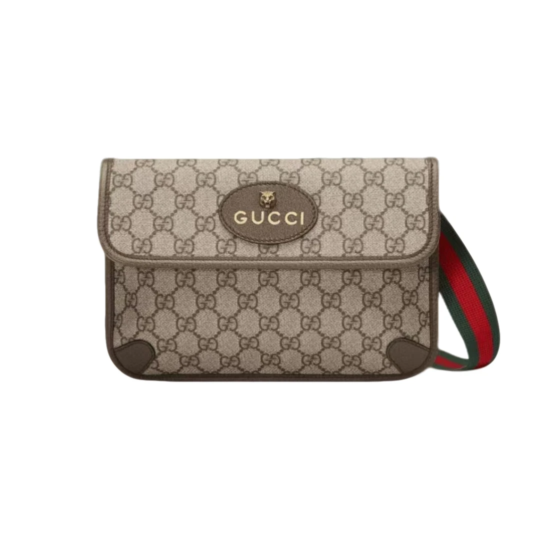 95新 GUCCI/古驰 安洁利 古驰虎头腰包