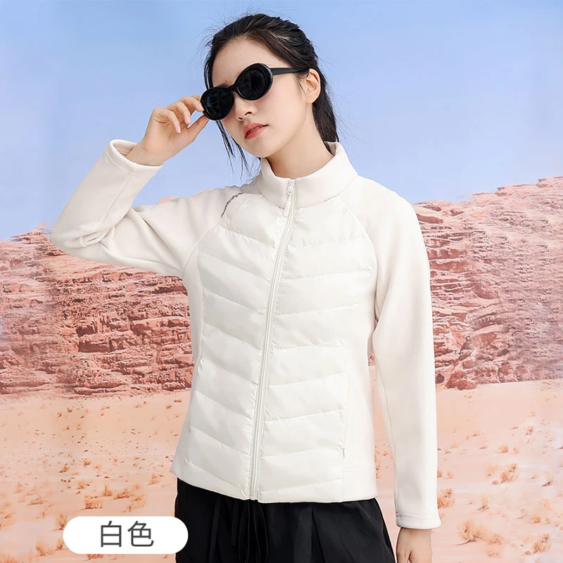 新款轻羽小蛮腰防风轻薄暖超显瘦秋冬新款羽绒服白鸭绒户外休闲-L
