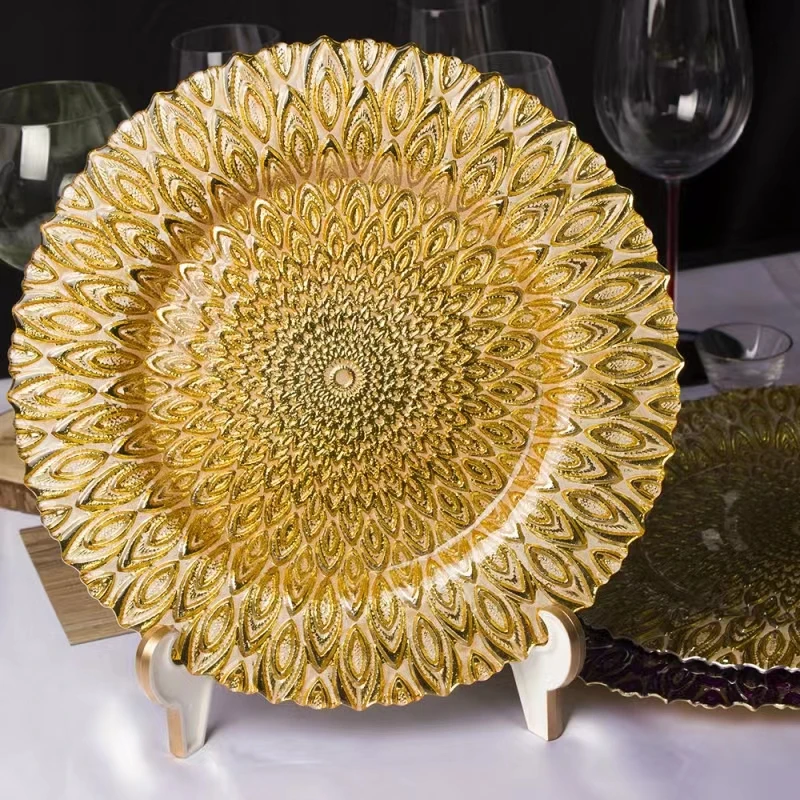 出口欧美孔雀盘家用客厅北欧风水盘茶几摆件大容量果盘