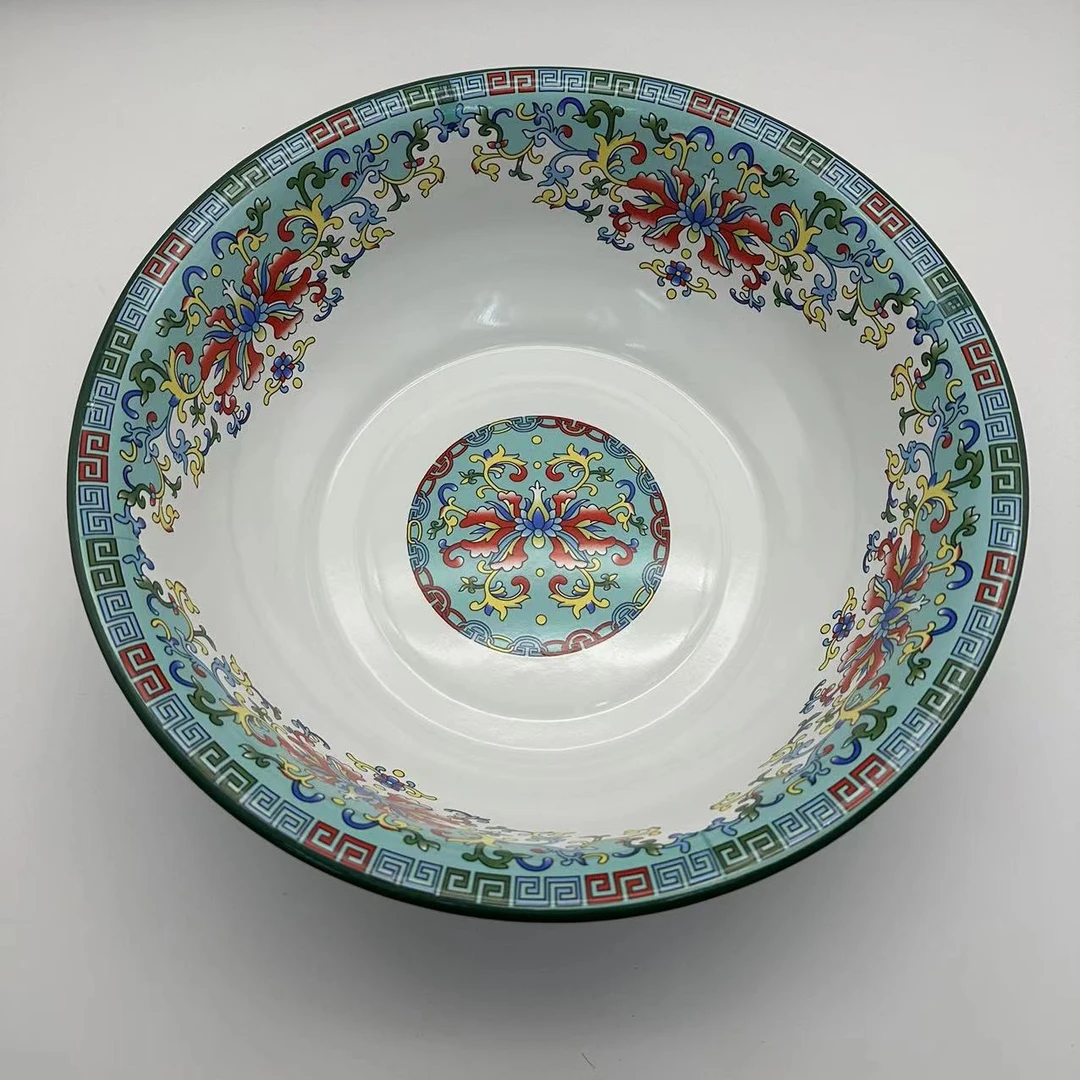 【253】36CM搪瓷珐琅加厚圆形洗脸盆洗菜洗脸珐琅和面盆