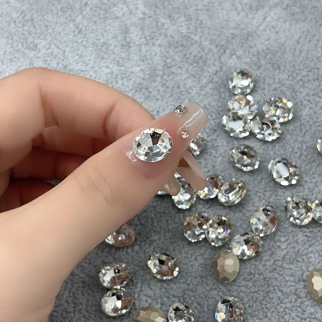 【8*10鸽子蛋20颗】K9美甲饰品尖底异形钻网红超闪鸽子蛋堆钻钻饰