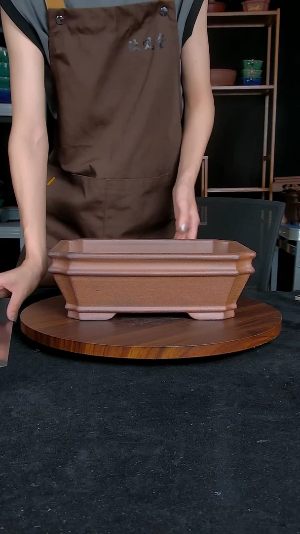 【闪购商品】紫砂20CM以下 紫砂釉盆内口径27.5/19/8