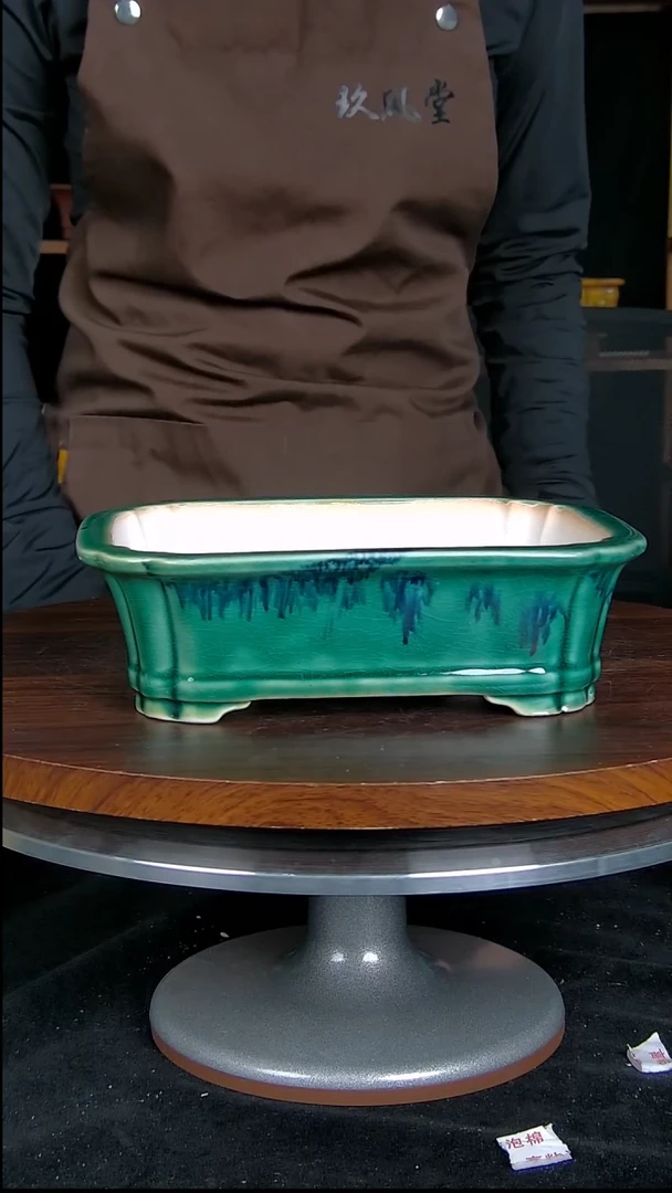 【闪购商品】紫砂20CM以下紫砂釉盆内口径18.5/14/4.5