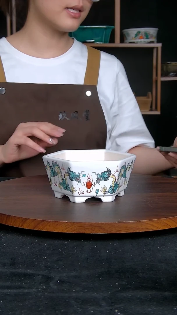 【闪购商品】紫砂20CM以下紫砂釉盆内口径12/13.5/5