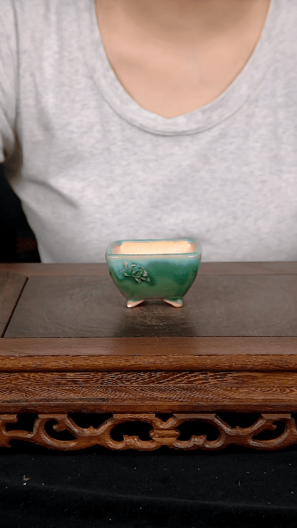 【闪购商品】紫砂20CM以下紫砂 釉盆内口径5.5/3