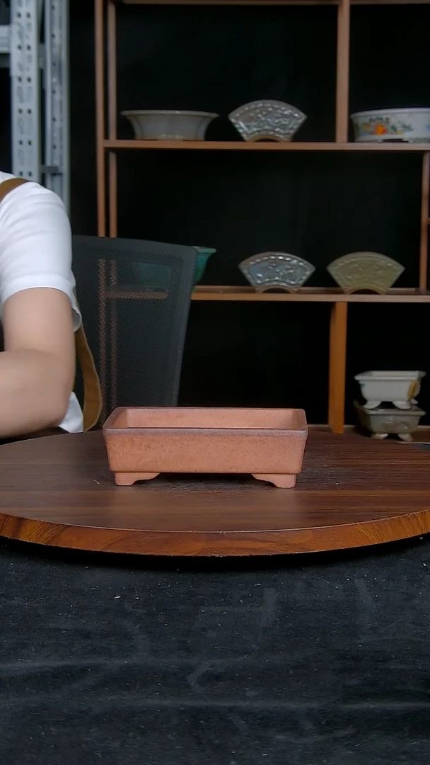 【闪购商品】紫砂20CM以下紫砂釉盆内口径13/9/2.5