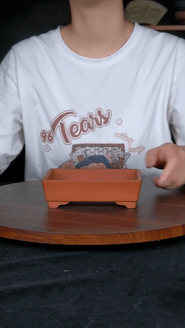 【闪购商品】紫砂20CM以下 紫砂釉盆内口径13.5/9/2.5