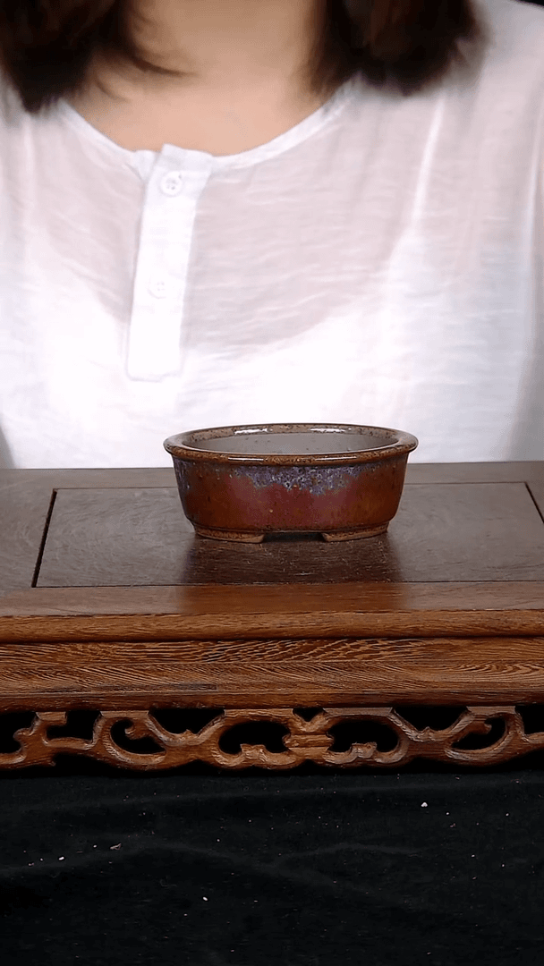 【闪购商品】紫砂20CM以下紫砂 釉盆内口径9/7/3