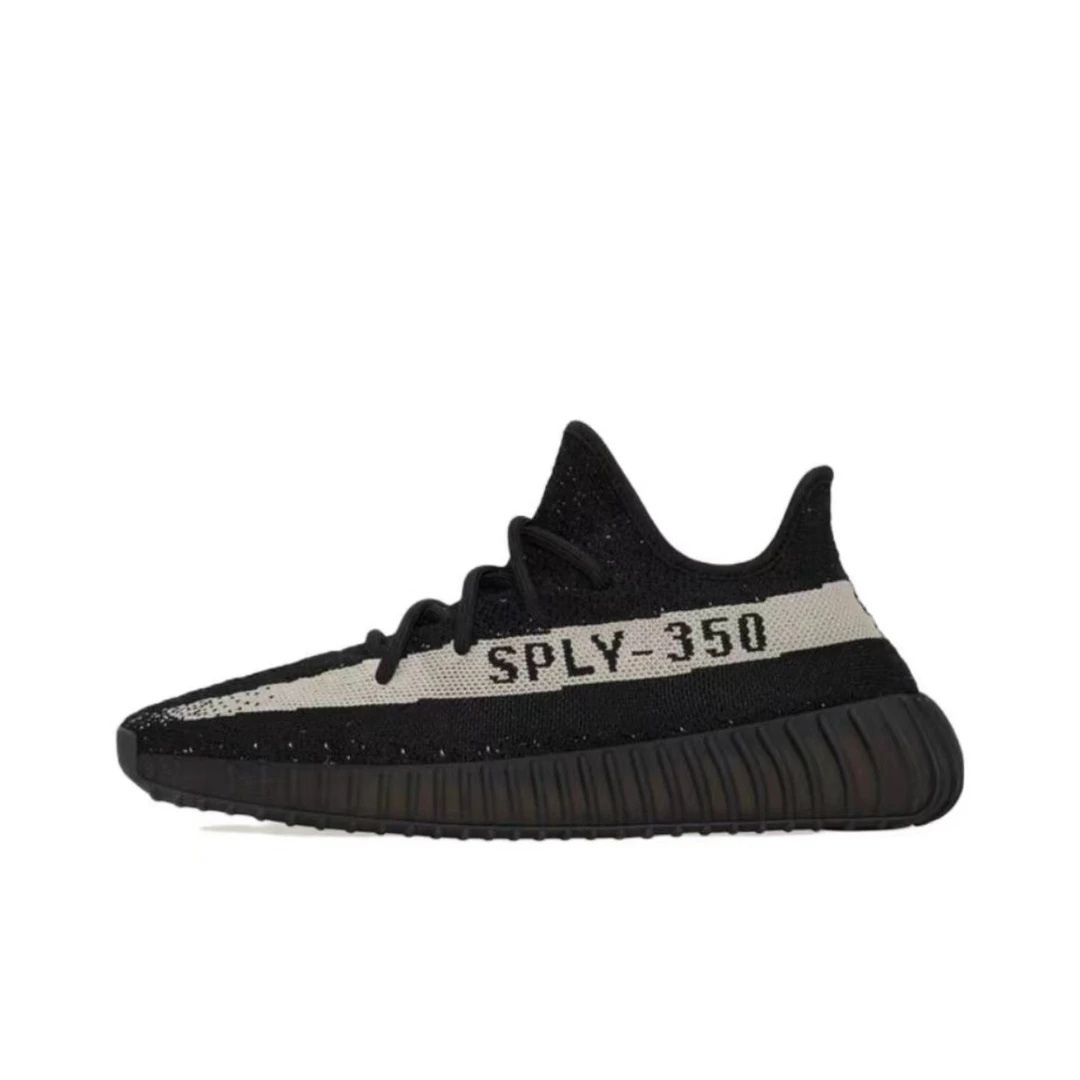 Adidas阿迪达斯 Yeezy椰子350黑白男女同款运动跑步鞋BY1604-2022